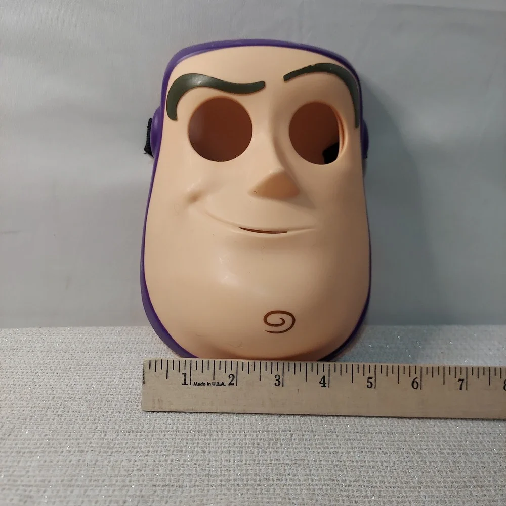 Disney Pixar Toy Story Buzz Lightyear Costume Mask Child Plastic Thinkway Toys - Picture 7 of 7